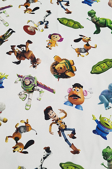Detská dekoračná látka TOY STORY veľké