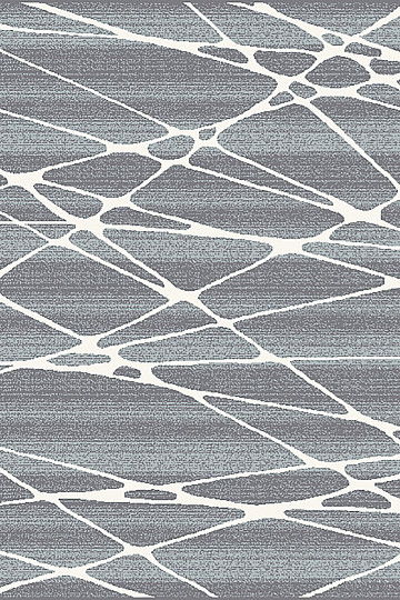 Kusový koberec BOHO geometrický modrá / biela