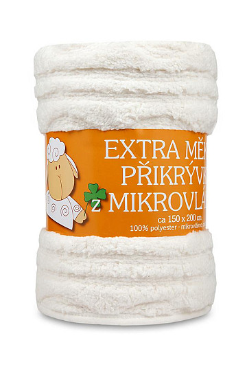 Deka ovečka copy - 150x200 smotanová