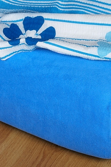 Froté prestieradlo farba DENIM