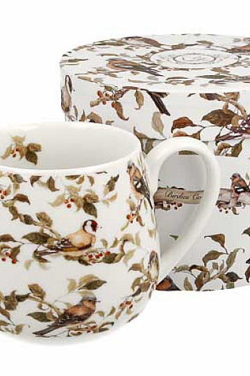 Porcelánový hrnček Vtáčiky baculka