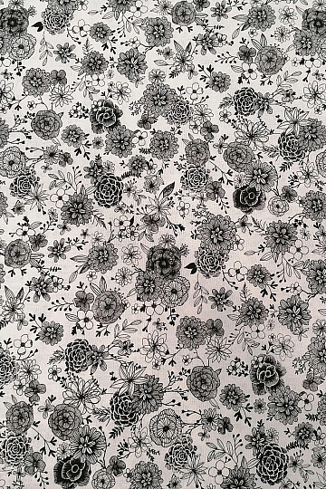 Bavlnená látka KVETY FLORAL 1
