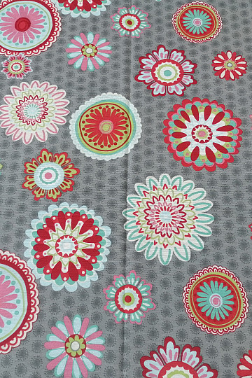 Dekoračné záves Mandala kvet -130x245 cm