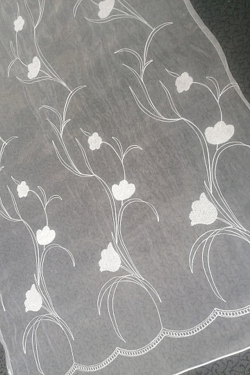 Hotová záclona s kvetmi 100x245 cm