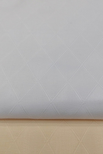 Damask Gabro kosoštvorec biely