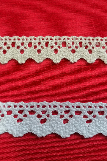 Bavlnená čipka 75260 22mm biela