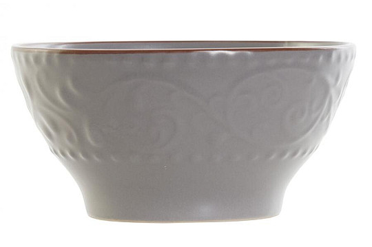 Miska GREY RELIEF 14.7x7.7 cm sivá