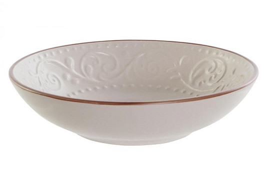 Tanier hlboký BEIGE RELIEF 20.5x5cm béžový