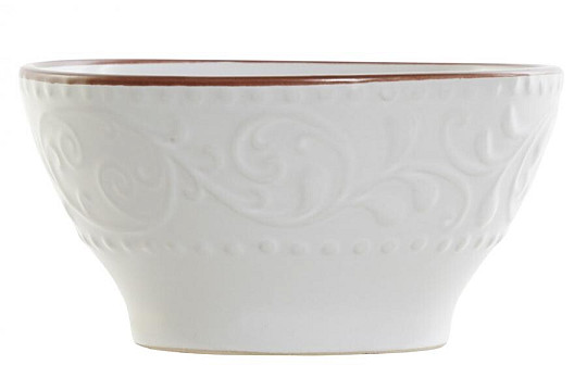 Miska WHITE RELIEF 14.7x7.7cm biela