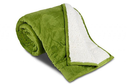 Deka z mikrovlákna EXTRA MÄKKÁ OVEČKA prešiv khaki