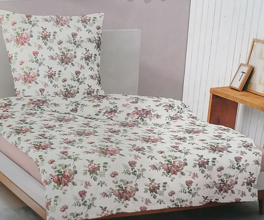 IRISETTE luxusný bavlnený satén 8399 kvety