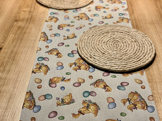 Gobelínový obrus Veľká noc ŽLTÉ HUSIČKY