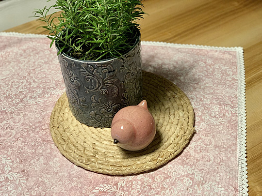 Obrus Staroružový s čipkou 70x70