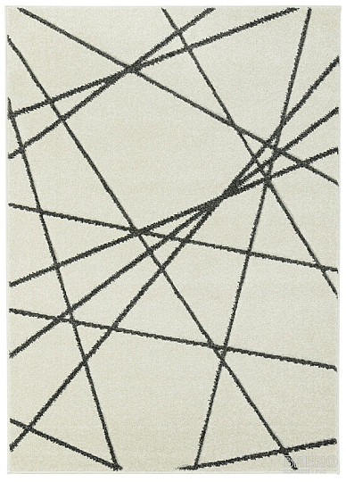 Kusový koberec PORTLAND bielo šedý