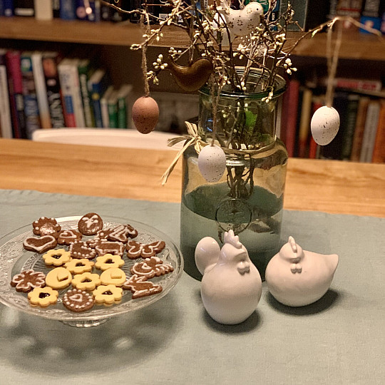 Ľanový obrus VERONA šedo-zelený