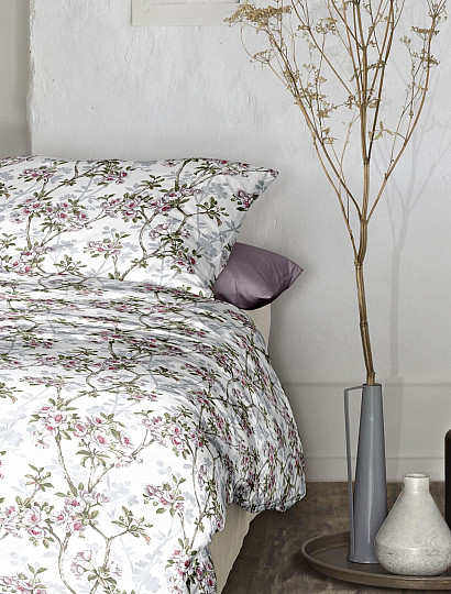 IRISETTE luxusný bavlnený satén TOKIO 8537-10 BIELA