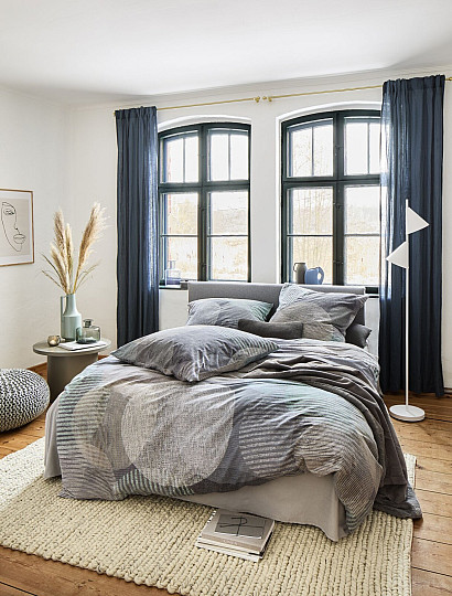 IRISETTE luxusné flanelové obliečky ZOBEL 8553-11 ŠEDÉ KOLESÁ