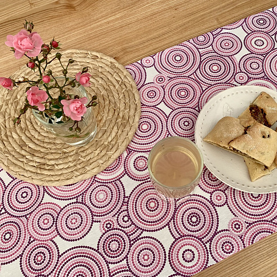 Šál MANDALA ECO lila