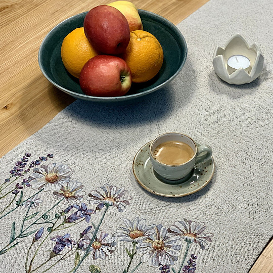 Gobelínový obrus a šál JARNÉ POHLADENIE