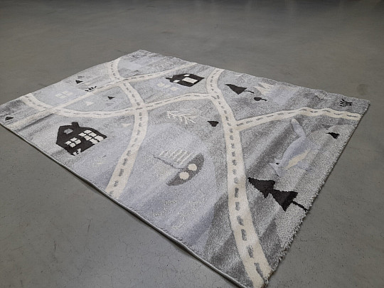 Detský koberček HAPPY 310 silver