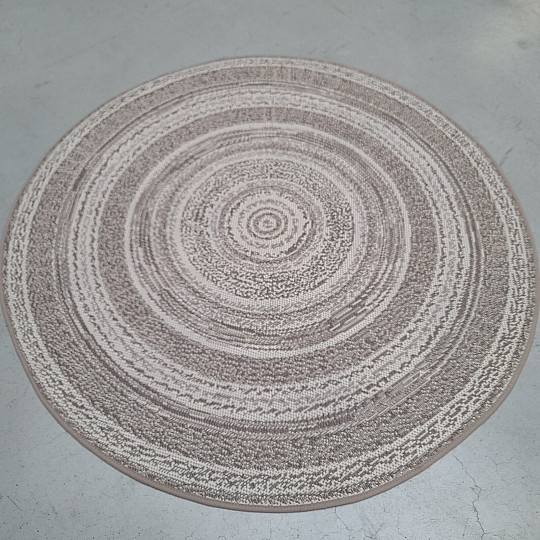 Vonkajší koberec STAR rozeta svetlo hnedá