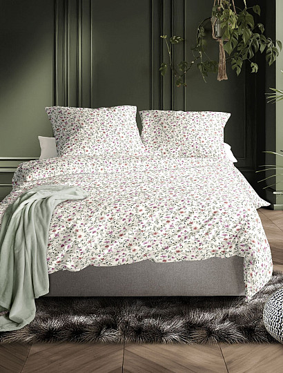 IRISETTE luxusný bavlnený satén TOKIO 8567-10 BIELA