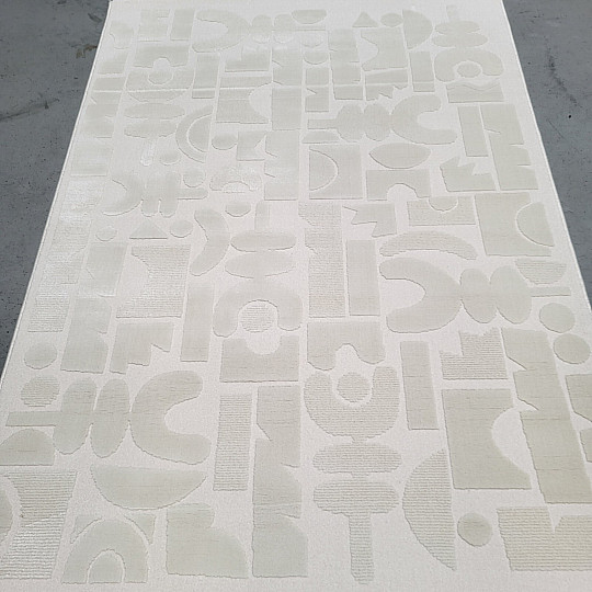 Kusový koberec BOHO geometria svetlý