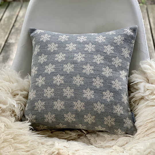 Luxusný dekoračný povlak VLOČKY SIVÉ A