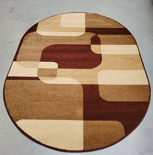 Oválny koberec Sepia hnedý