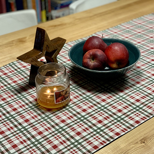 Vianočný obrus a šál SKOTSKÁ SHELLEY KOCKA