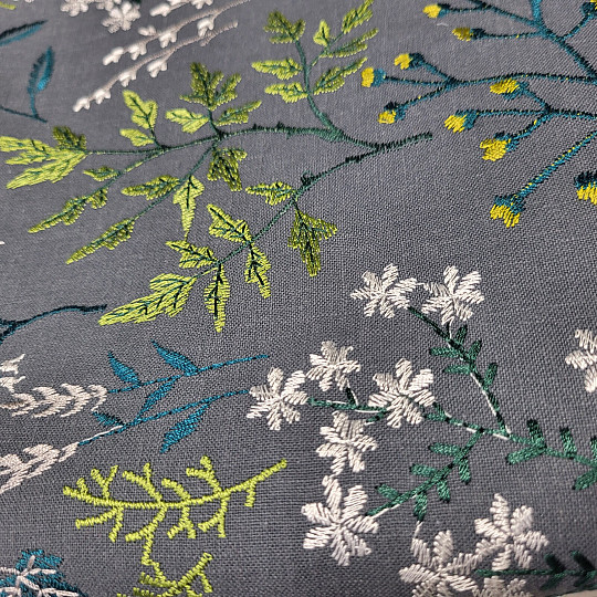 Vyšívaný šál GINGER TM. ZELENÝ