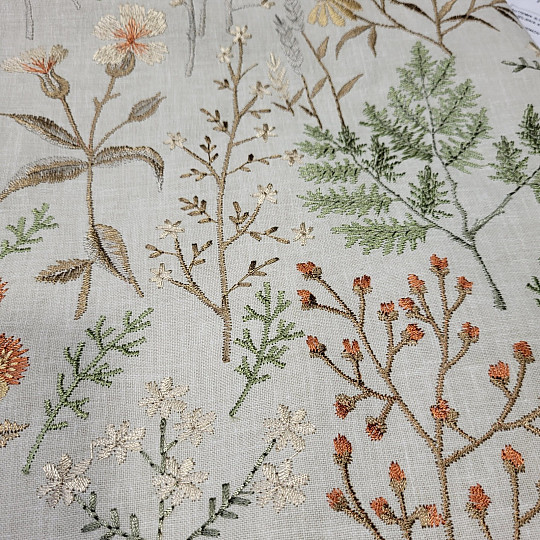 Vyšívaný šál GINGER BÉŽOVÝ