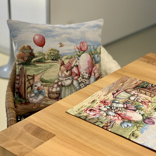 Gobelínový obrus a šál VEĽKONOČNÁ CESTA