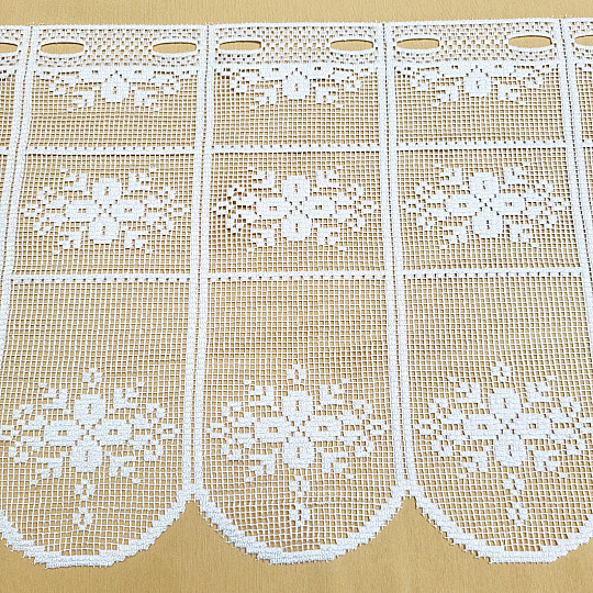 Vitrážová záclona OTYLKA BIELA