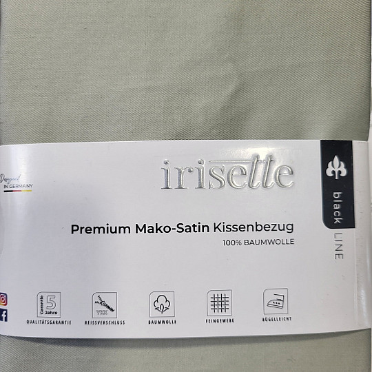 Saténová obliečka na vankúš - šalviová 32