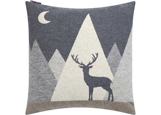 Dekoračný povlak DF JELEN SILVRETTA sivý