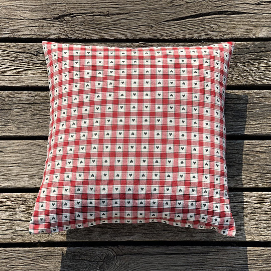 Dekoračná obliečka na vankúš MAXI CORET červená