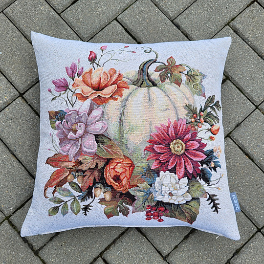 Gobelínový obliečka na vankúš TEKVICA BIELA