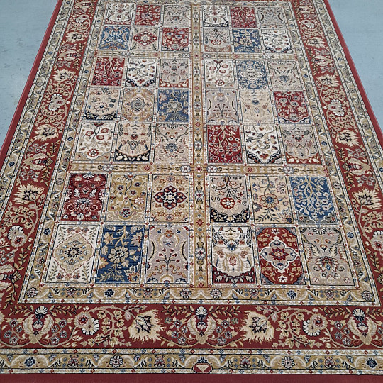 Vlnený klasický koberec ORIENT starorůžový kazetový