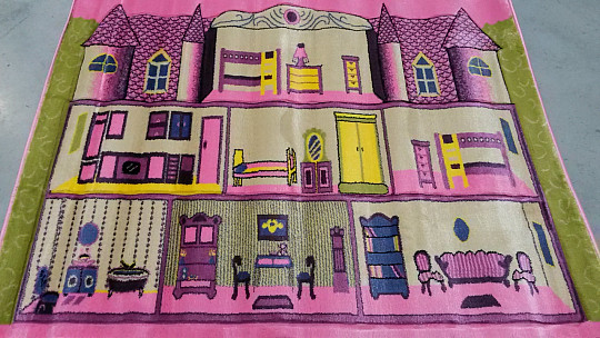 Detský koberec KIDS ZÁMOK růžový