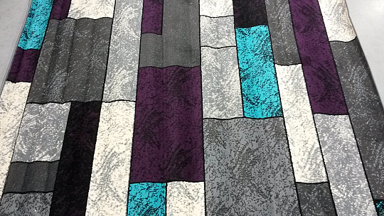 Kusový koberec AMAZON 1 sivý fialový