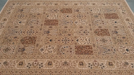 Vlnený klasický koberec DIAMOND ORIENT krémový kazetový