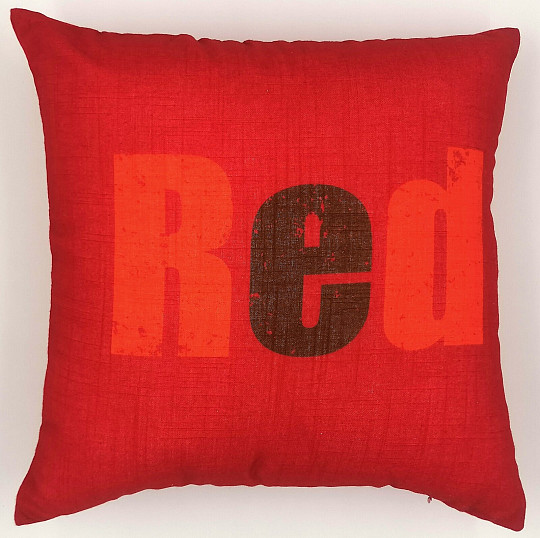 Dekoračná obliečka na vankúš COLORS RED