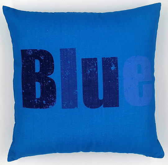 Dekoračná obliečka na vankúš COLORS BLUE