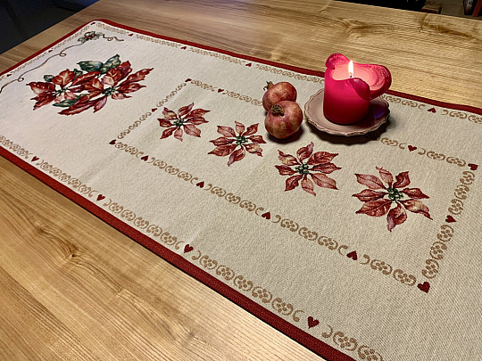 Gobelínový ubrus Vianočná ruža
