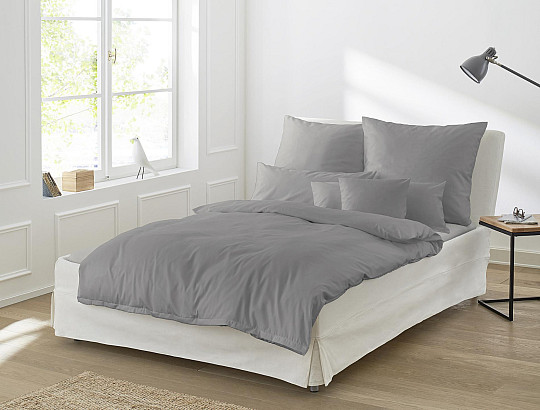 IRISETTE luxusné bavlnený satén Paris grafit