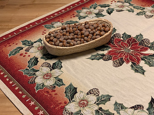 Gobelínový obrus Vianočné ruže DIBAR