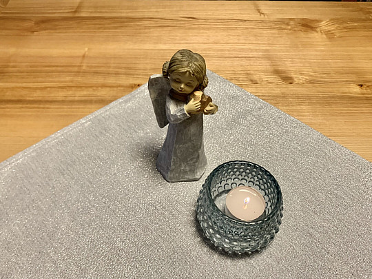 Vianočné prestieranie FLASH silver