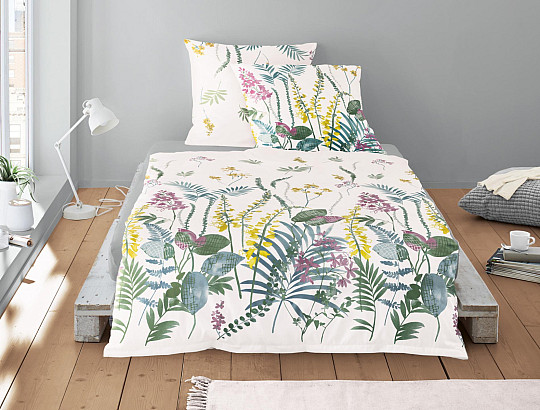 IRISETTE luxusný bavlnený satén NOVA 8282-90 krémová