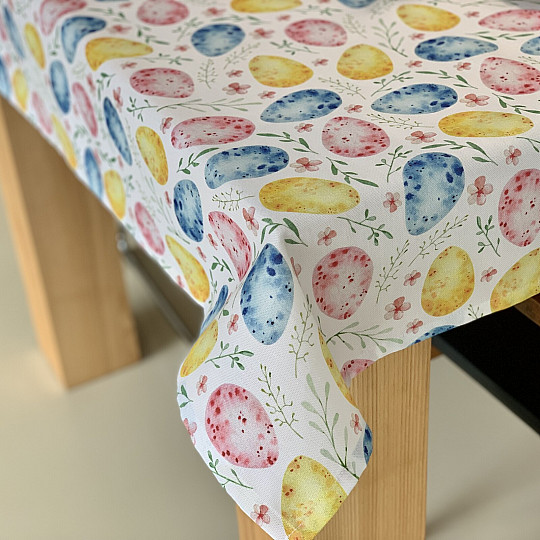 Veľkonočný obrus KRASLICE pastel